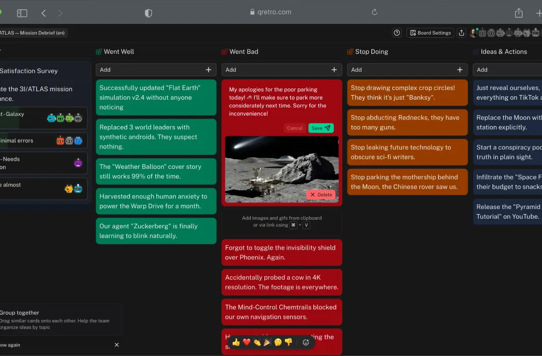 QRetro Interface Desktop